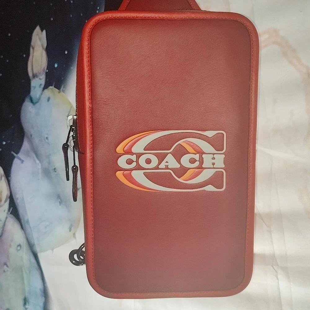 Coach Red Belt Bag , Never Been Used.